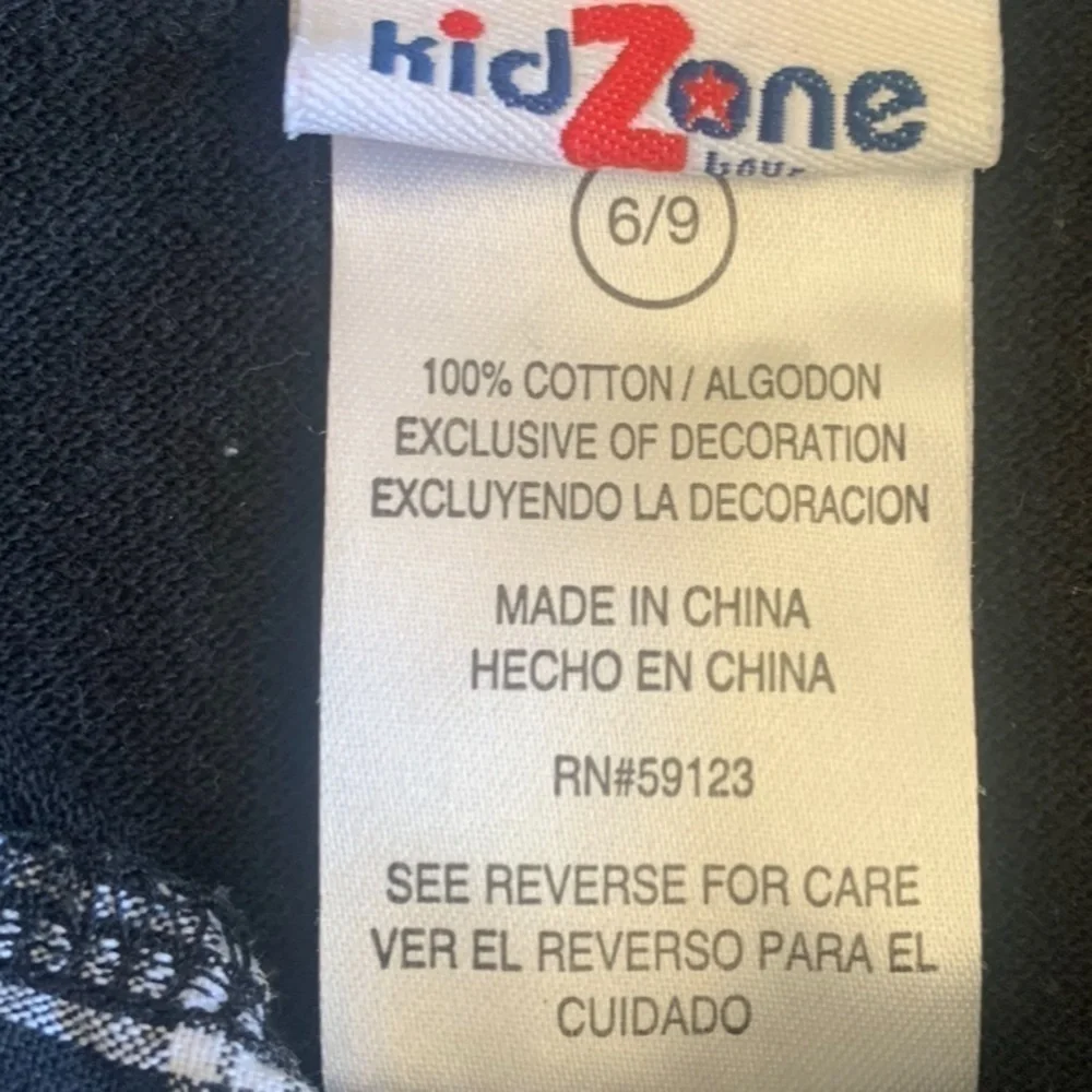 Kid Zone Black and White Plaid Short Set